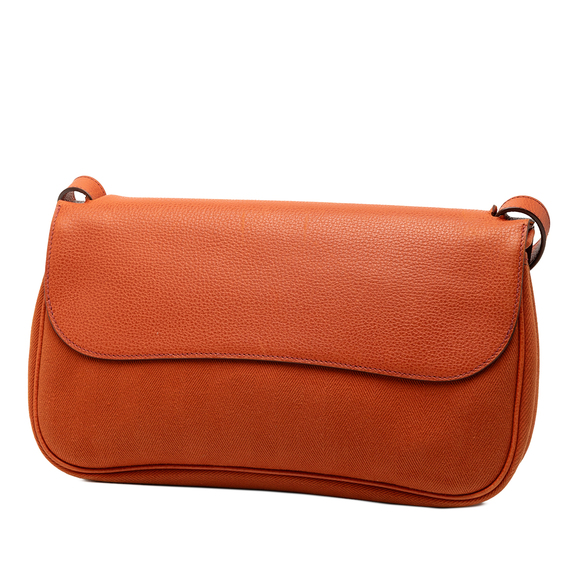 Pre-Loved Hermes Vache Liege and Toile Sac Colorado PM - Picture 2 of 8